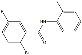 2-bromo-5-fluoro-N-(2-methylphenyl)benzamide Structure