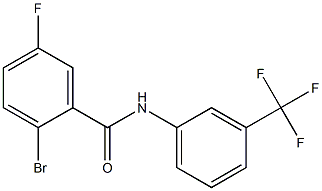 2-bromo-5-fluoro-N-[3-(trifluoromethyl)phenyl]benzamide Structure