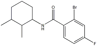 2-bromo-N-(2,3-dimethylcyclohexyl)-4-fluorobenzamide Structure