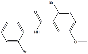 2-bromo-N-(2-bromophenyl)-5-methoxybenzamide 구조식 이미지