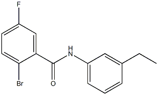 2-bromo-N-(3-ethylphenyl)-5-fluorobenzamide 구조식 이미지