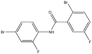 2-bromo-N-(4-bromo-2-fluorophenyl)-5-fluorobenzamide Structure