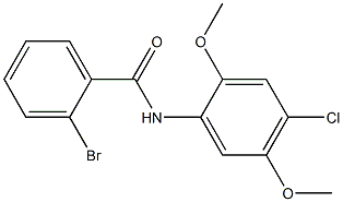 2-bromo-N-(4-chloro-2,5-dimethoxyphenyl)benzamide Structure