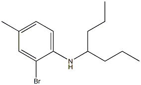 2-bromo-N-(heptan-4-yl)-4-methylaniline Structure