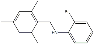 2-bromo-N-[(2,4,6-trimethylphenyl)methyl]aniline 구조식 이미지