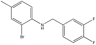 2-bromo-N-[(3,4-difluorophenyl)methyl]-4-methylaniline Structure