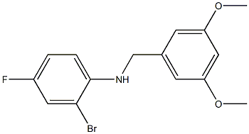 2-bromo-N-[(3,5-dimethoxyphenyl)methyl]-4-fluoroaniline Structure