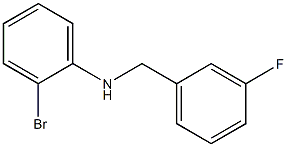 2-bromo-N-[(3-fluorophenyl)methyl]aniline Structure