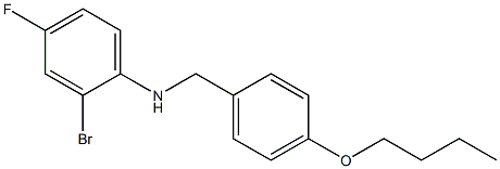 2-bromo-N-[(4-butoxyphenyl)methyl]-4-fluoroaniline Structure