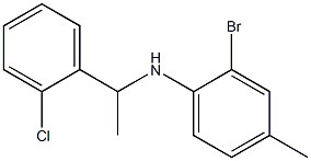 2-bromo-N-[1-(2-chlorophenyl)ethyl]-4-methylaniline 구조식 이미지