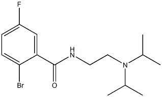 2-bromo-N-[2-(diisopropylamino)ethyl]-5-fluorobenzamide 구조식 이미지