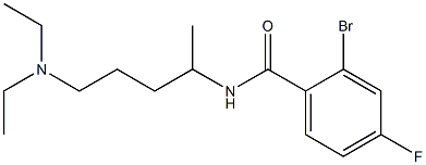 2-bromo-N-[5-(diethylamino)pentan-2-yl]-4-fluorobenzamide Structure