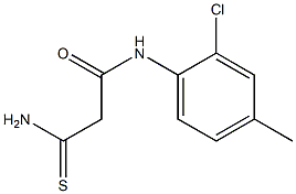 2-carbamothioyl-N-(2-chloro-4-methylphenyl)acetamide Structure