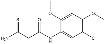 2-carbamothioyl-N-(5-chloro-2,4-dimethoxyphenyl)acetamide 구조식 이미지
