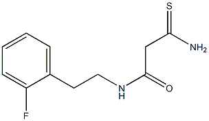 2-carbamothioyl-N-[2-(2-fluorophenyl)ethyl]acetamide Structure