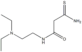 2-carbamothioyl-N-[2-(diethylamino)ethyl]acetamide 구조식 이미지