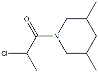 2-chloro-1-(3,5-dimethylpiperidin-1-yl)propan-1-one Structure