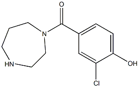 2-chloro-4-(1,4-diazepan-1-ylcarbonyl)phenol Structure