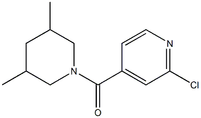 2-chloro-4-[(3,5-dimethylpiperidin-1-yl)carbonyl]pyridine Structure