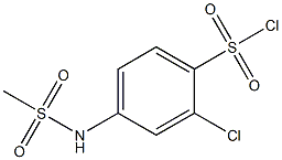 2-chloro-4-[(methylsulfonyl)amino]benzenesulfonyl chloride 구조식 이미지