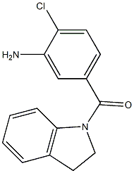 2-chloro-5-(2,3-dihydro-1H-indol-1-ylcarbonyl)aniline Structure