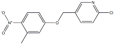 2-chloro-5-(3-methyl-4-nitrophenoxymethyl)pyridine 구조식 이미지