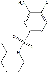 2-chloro-5-[(2-methylpiperidine-1-)sulfonyl]aniline Structure