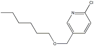 2-chloro-5-[(hexyloxy)methyl]pyridine 구조식 이미지