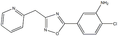 2-chloro-5-[3-(pyridin-2-ylmethyl)-1,2,4-oxadiazol-5-yl]aniline Structure