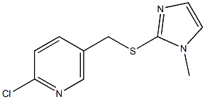 2-chloro-5-{[(1-methyl-1H-imidazol-2-yl)sulfanyl]methyl}pyridine Structure