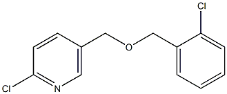 2-chloro-5-{[(2-chlorophenyl)methoxy]methyl}pyridine Structure