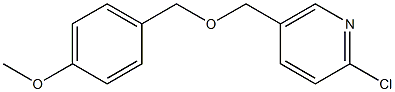 2-chloro-5-{[(4-methoxyphenyl)methoxy]methyl}pyridine Structure