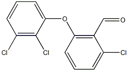 2-chloro-6-(2,3-dichlorophenoxy)benzaldehyde Structure