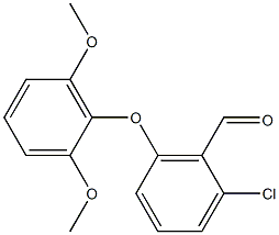 2-chloro-6-(2,6-dimethoxyphenoxy)benzaldehyde 구조식 이미지