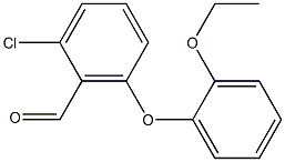 2-chloro-6-(2-ethoxyphenoxy)benzaldehyde Structure