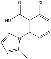 2-chloro-6-(2-methyl-1H-imidazol-1-yl)benzoic acid Structure