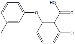 2-chloro-6-(3-methylphenoxy)benzoic acid Structure