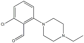 2-chloro-6-(4-ethylpiperazin-1-yl)benzaldehyde Structure
