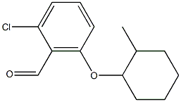 2-chloro-6-[(2-methylcyclohexyl)oxy]benzaldehyde Structure