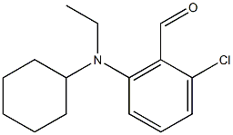 2-chloro-6-[cyclohexyl(ethyl)amino]benzaldehyde Structure