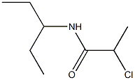 2-chloro-N-(1-ethylpropyl)propanamide Structure