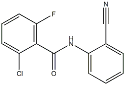 2-chloro-N-(2-cyanophenyl)-6-fluorobenzamide 구조식 이미지