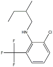 2-chloro-N-(2-methylbutyl)-6-(trifluoromethyl)aniline Structure