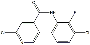 2-chloro-N-(3-chloro-2-fluorophenyl)pyridine-4-carboxamide Structure