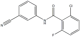 2-chloro-N-(3-cyanophenyl)-6-fluorobenzamide Structure