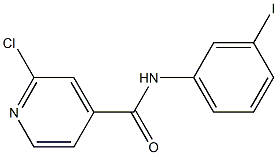 2-chloro-N-(3-iodophenyl)pyridine-4-carboxamide Structure