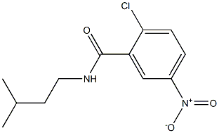 2-chloro-N-(3-methylbutyl)-5-nitrobenzamide Structure