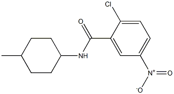 2-chloro-N-(4-methylcyclohexyl)-5-nitrobenzamide 구조식 이미지