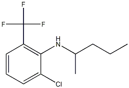 2-chloro-N-(pentan-2-yl)-6-(trifluoromethyl)aniline Structure
