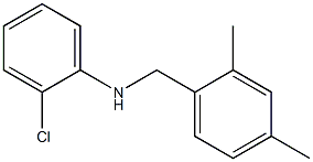 2-chloro-N-[(2,4-dimethylphenyl)methyl]aniline Structure